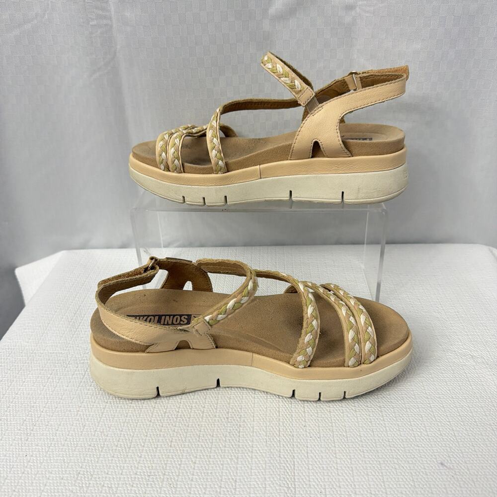 Pikolinos Palma Sandals Womens 7 Braided Strappy Platform Ankle Strap Comfort - Picture 10 of 13